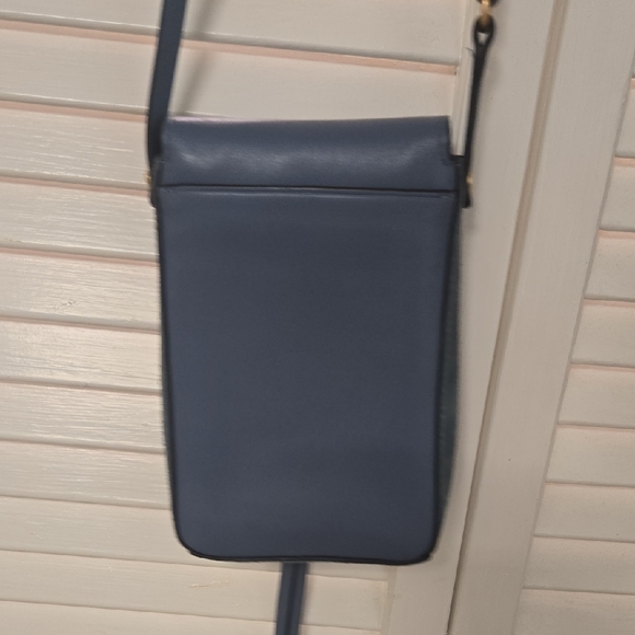 Tory Burch Blue Suede Crossbody - Picture 6 of 6